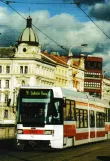 Postkort: Prag ekstralinje 4 med lavgulvsledvogn 9101 ved Palackého Most (1998)