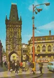 Postkort: Prag nær Praha Praŝná brána (1967)