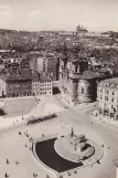 Postkort: Prag på Staroměstskě náměsti (1950)