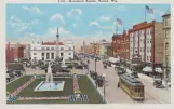 Postkort: Racine på Monument Square (1920)