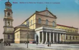Postkort: Rom foran Basilica di S. Paolo (1918)