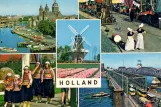 Postkort: Rotterdam på Willemsbrug (1950)