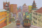 Postkort: San Francisco kabelbane California  Cable Car II (2012)