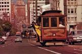 Postkort: San Francisco kabelbane California på California Street (1976)
