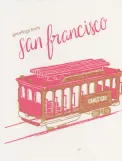 Postkort: San Francisco kabelbane Powell-Hyde  greetings from san francisco (2023)