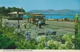Postkort: San Francisco kabelbane Powell-Hyde med kabelsporvogn 502 ved Jones & Hyde (1969)