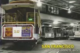 Postkort: San Francisco kabelsporvogn 12 inde i remisen Washington Street & Mason Street (2012)