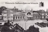 Postkort: Schwerin foran Bahnhof (1909)