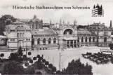 Postkort: Schwerin foran Hauptbahnhof (1909)