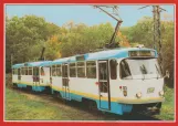 Postkort: Schwerin motorvogn 153 ved Ludwigsluster Chaussee (1993)