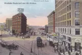 Postkort: Seattle i krydset Westlake Boulevard/4th Avenue (1900)