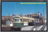 Postkort: Seattle museumslinje 9 med motorvogn 512 ved Broad Street (1982)