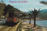 Postkort: Sóller sporvognslinje med motorvogn 2 i Puerto de Soller (1963)