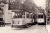 Postkort: Stockholm sporvognslinje 2 på Hantverkargatan (1920-1929)