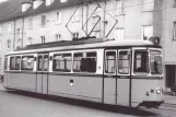 Postkort: Ulm sporvognslinje 4 med motorvogn 4 på Bleicher-Walk-Straße (1964)