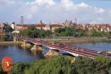 Postkort: Warszawa på Most Śląsko-Dąbrowski (1983)
