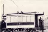 Postkort: Wien arbejdsvogn SR 2761 ved remisen Aßmayergasse (1930)
