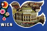 Postkort: Wien foran Burgtheater (1960)