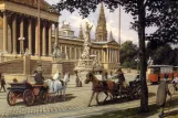 Postkort: Wien foran Parlament (1910)