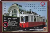 Postkort: Wien Oldtimer Tramway med motorvogn 2319 på Karlsplatz (2013)