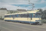 Postkort: Wien regionallinje 515 - Badner Bahn med ledvogn 107 "Heri" på Karlsplatz (1984)