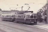 Postkort: Wien sporvognslinje 65 med motorvogn 431 på Karlsplatz (1961)