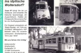 Postkort: Woltersdorf sporvognslinje 87 med motorvogn 30 i Woltersdorf (1988)