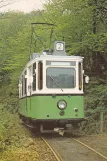 Postkort: Wuppertal BMB med motorvogn 53 på Bergischen Museumsbahnen (1995)