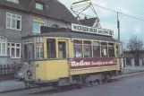 Postkort: Wuppertal sporvognslinje 606 med motorvogn 235 ved Hatzfeld (1963)