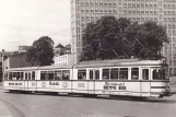 Postkort: Wuppertal sporvognslinje 611 med ledvogn 8008 på Berliner Straße (1959)