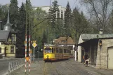 Postkort: Würzburg ekstralinje 3 med ledvogn 237 på Heidingsfelder Strecke (1986)