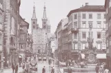 Postkort: Würzburg på Domstraße (1935)