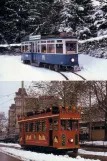 Postkort: Zürich motorvogn 1330 ved Zoo (1990)