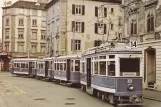 Postkort: Zürich motorvogn 321 på Lavaterstrasse (1981)
