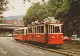 Postkort: Zürich motorvogn 6 på Gessnerallee (1981)