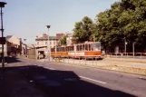 Potsdam sporvognslinje 91 med ledvogn 0109 ved Platz der Einheit/West (1990)