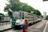 Potsdam sporvognslinje 96 med ledvogn 131 ved Platz der Einheit/West (2001)
