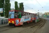 Poznań sporvognslinje 1 med motorvogn 328 ved Traugutta (2008)