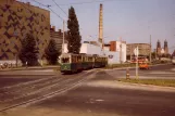 Poznań sporvognslinje 8 med motorvogn 884 på Estkowskiego (1984)