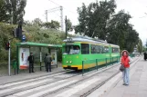 Poznań sporvognslinje 9 med ledvogn 606 ved Wielkopolska (2009)