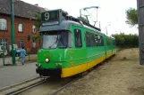 Poznań sporvognslinje 9 med ledvogn 807 ved Dębiec (2008)