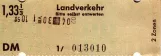Rabatbillet til Kieler Verkehr (KVAG), forsiden (1981)
