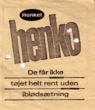 Rabatbillet til Københavns Sporveje (KS), bagsiden Henkel henko (1965-1968)