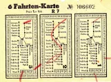 Rabatbillet til Rhein-Neckar-Verkehr in Heidelberg (RNV), forsiden (1938)