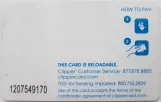 Rejsekort til Muni Metro, bagsiden (2021)