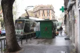 Rom sporvognslinje 19 med lavgulvsledvogn 9018 på Via Gioachino Rossini (2010)