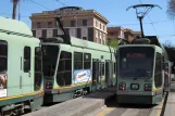 Rom sporvognslinje 19 med lavgulvsledvogn 9026 ved Risorgimento S.Pietro (2010)