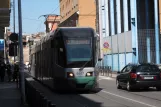 Rom sporvognslinje 19 med lavgulvsledvogn 9107 på Via dei Reti (2010)