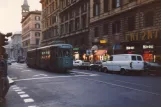 Rom sporvognslinje 5 med ledvogn 7015 ved Termini Farini (1985)