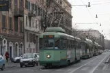 Rom sporvognslinje 5 med ledvogn 7053 på Via Napoleone III (2009)